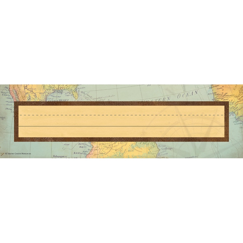 Travel the Map Flat Name Plates(C)