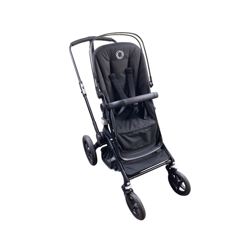 Bugaboo Fox 3 Stroller, 2022, Black, Midnight Black, No Canopy