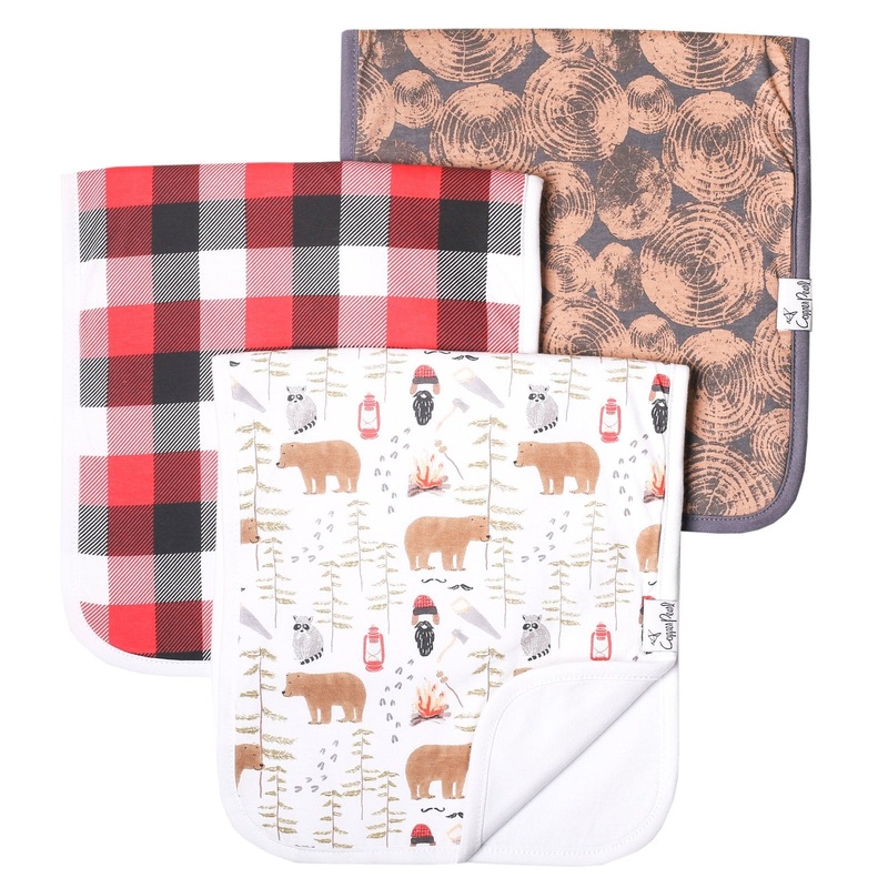 Burp Cloth Set (3 Pack) - Lumberjack