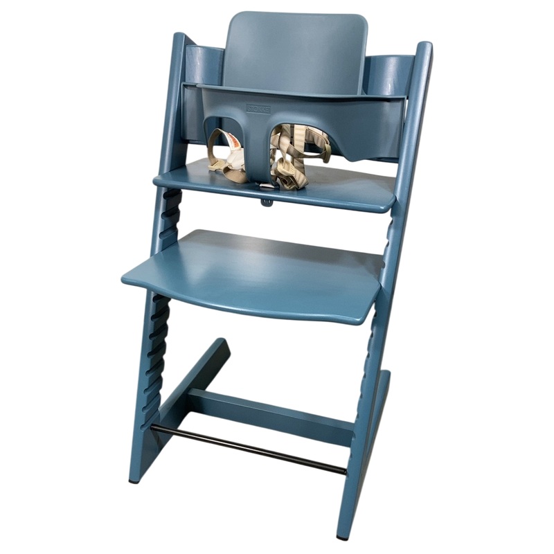 Stokke Tripp Trapp High Chair With Baby Set, Fjord Blue