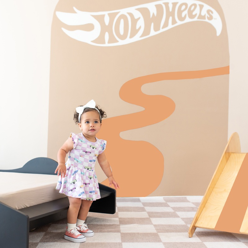 Twirl Bodysuit Dress in Sparkles and Speed