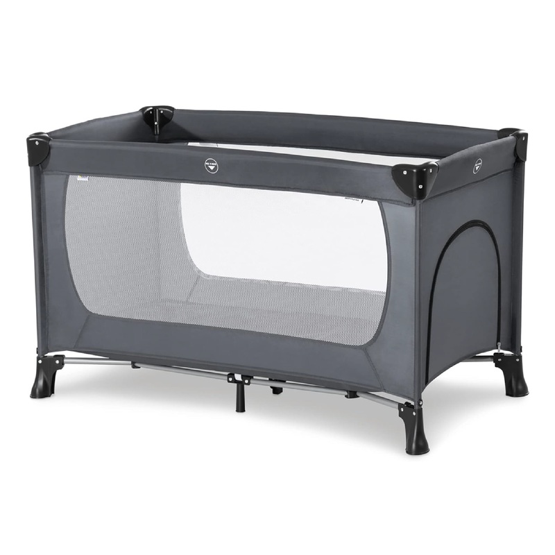 Hauck Dream'n Play Travel Cot Plus for Babies and Toddlers Up to 33 Pounds, Grey