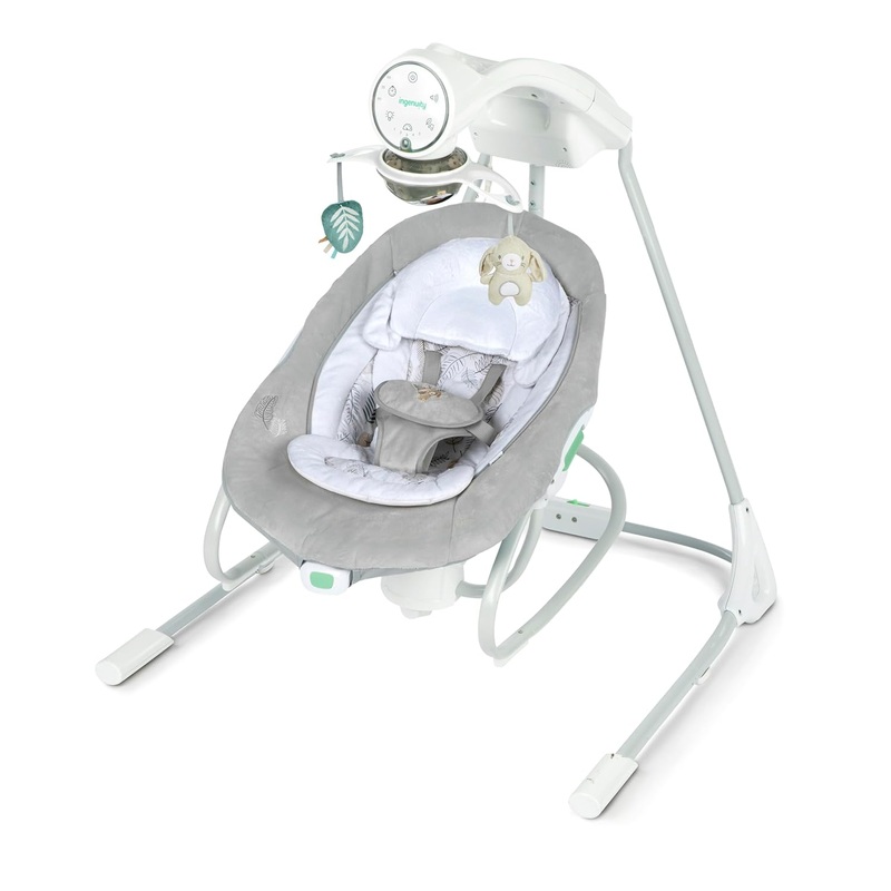 Ingenuity InLighten 2-in-1 Baby Swing And Rocker, Remy