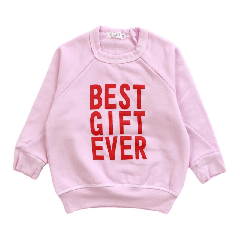 Longsleeve Crew - Best Gift Ever - Candy Pink
