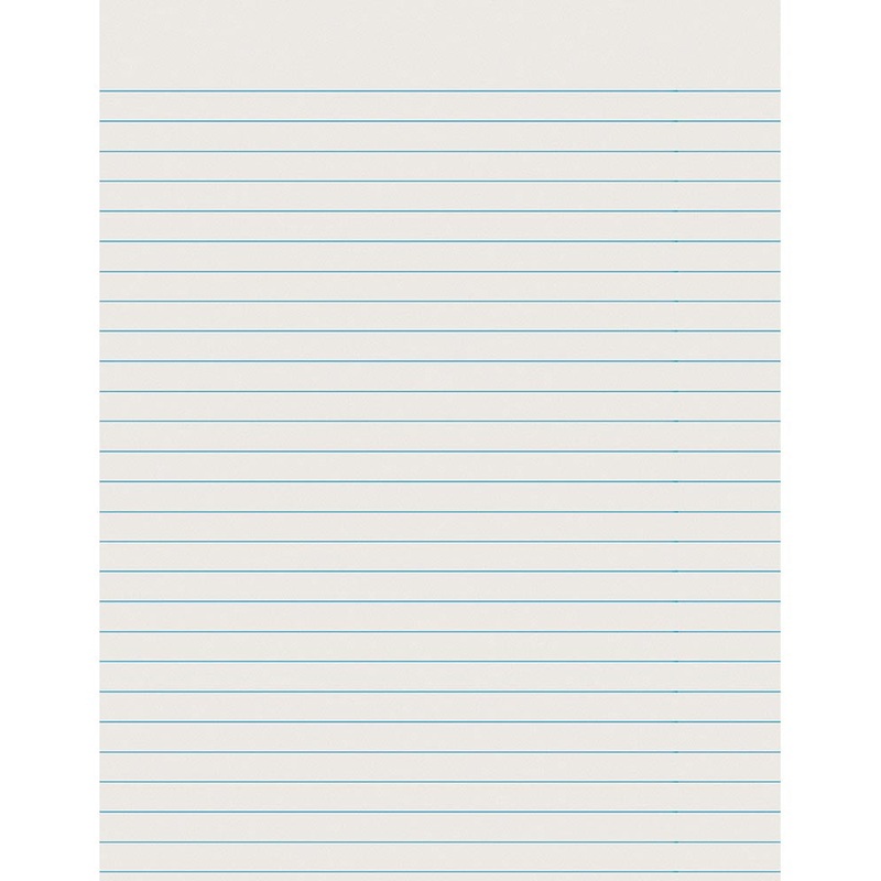 Pacon Ruled Newsprint Paper 8-1/2" x 11", Ruled Short White 500 Sheets