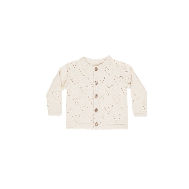 Quincy Mae Knit Cardigan - Ivory