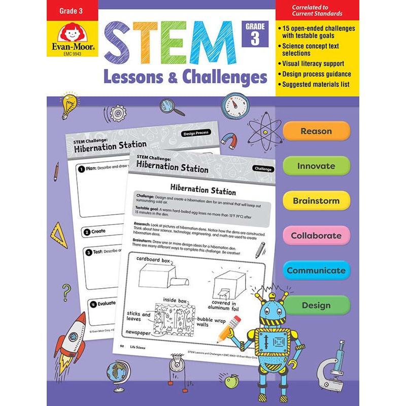STEM Lessons and Challenges, Grade 3 - Teacher Reproducibles