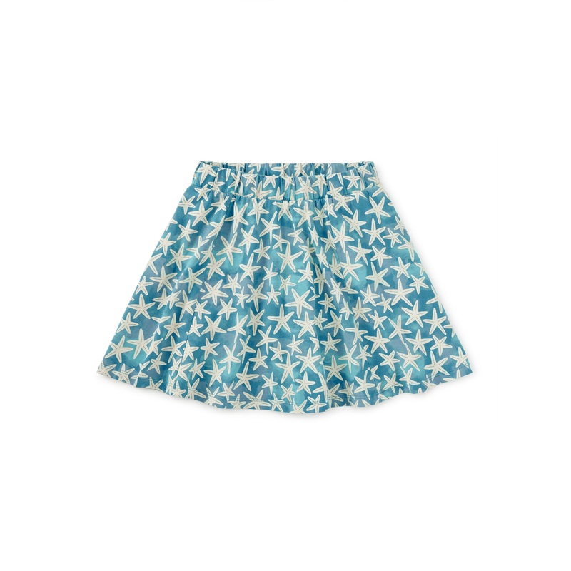 Tea Collection Twirl Skort - Watercolor Starfish
