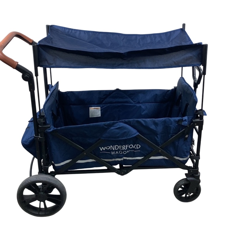 Wonderfold X2 Push + Pull Double Stroller Wagon, 2022, Sapphire Navy