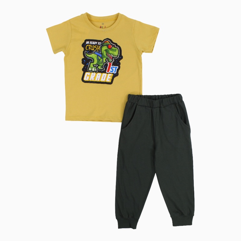 Boys Cotton Pajama Set  Dino Print