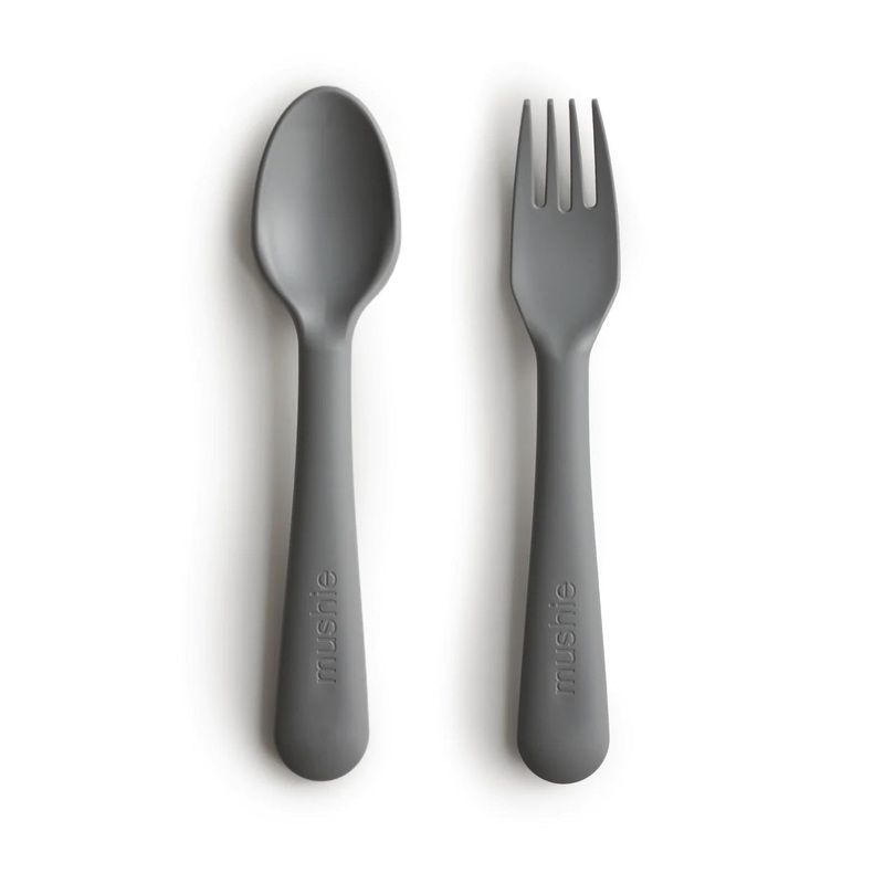Dinnerware Fork and Spoon Set - Smoke