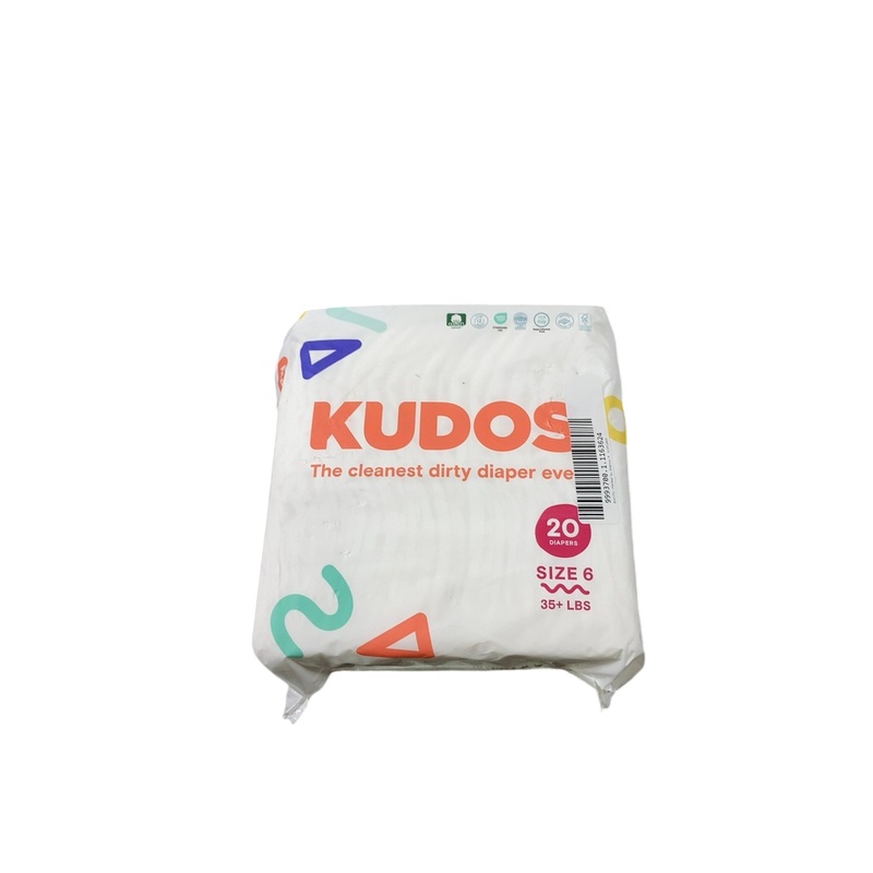 Kudos Diapers, White, Size 6, 20 per pack