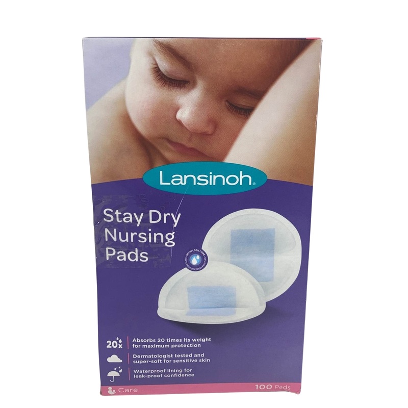 Lansinoh Stay Dry Disposable Nursing Pads, 100 count