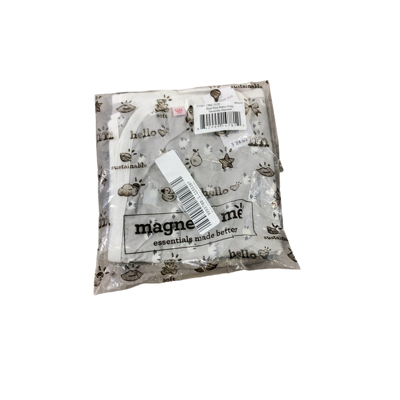 Magnetic Me Modal Soothing Swaddle Blanket, Baa Baa Baby Grey