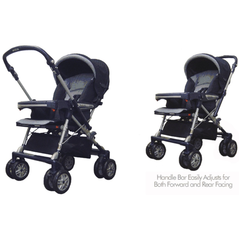 Peg Perego - 2003 Venezia in Monterrey (Navy Quilted) Fabric