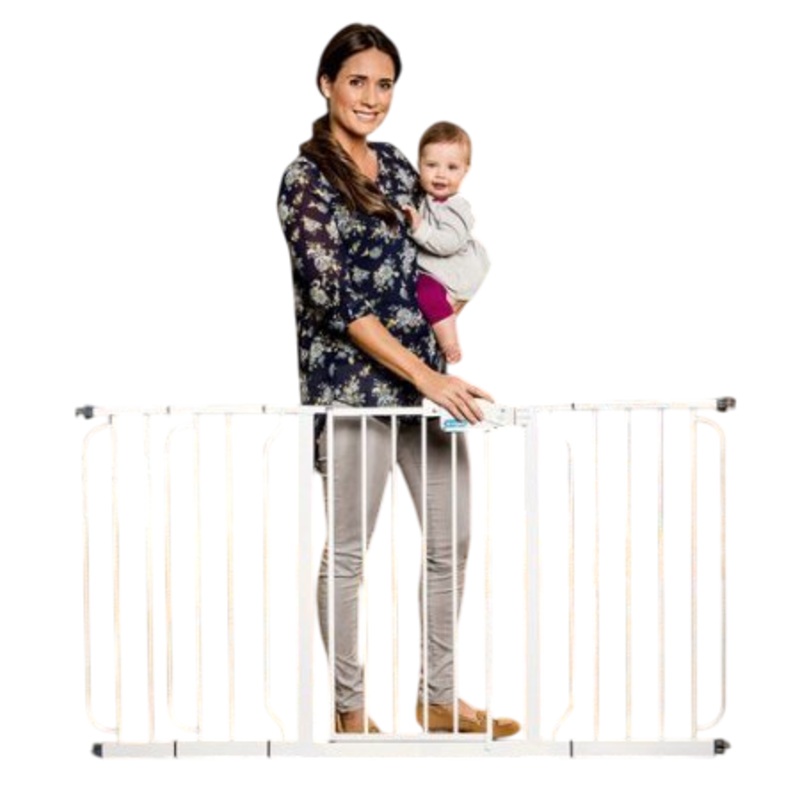Regalo Widespan Extra Wide Baby Gate, White