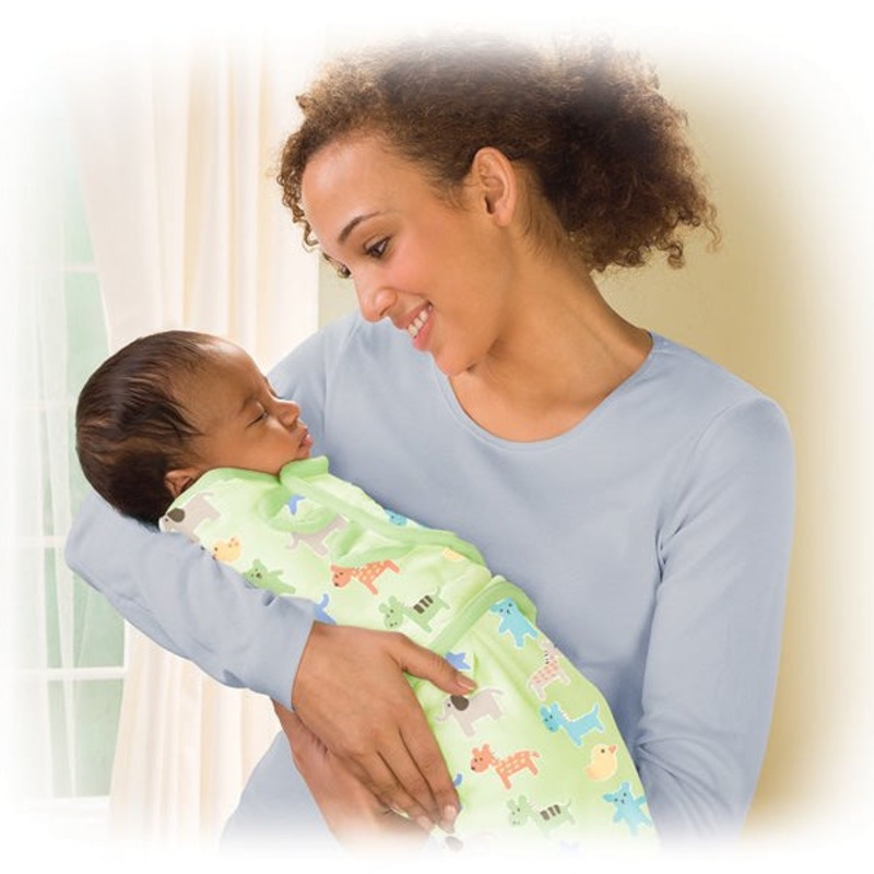 Summer Infant 2-Pack Microfleece Swaddleme, Small - Cuddle Buddies Green