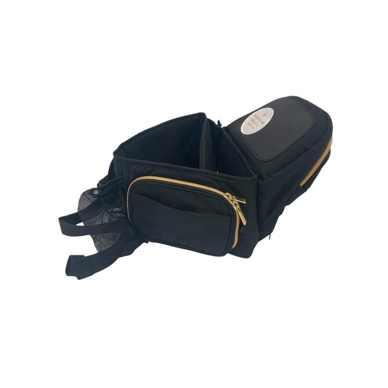 TushBaby Hip Baby Carrier, Black/Gold