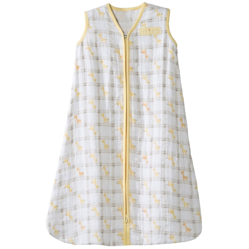 HALO SleepSack Wearable Blanket, Muslin, Giraffe Plaid, Small