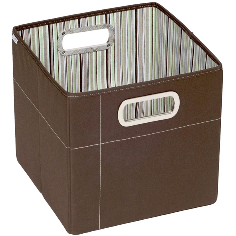 JJ Cole Storage Box 11" - Cocoa Stripe