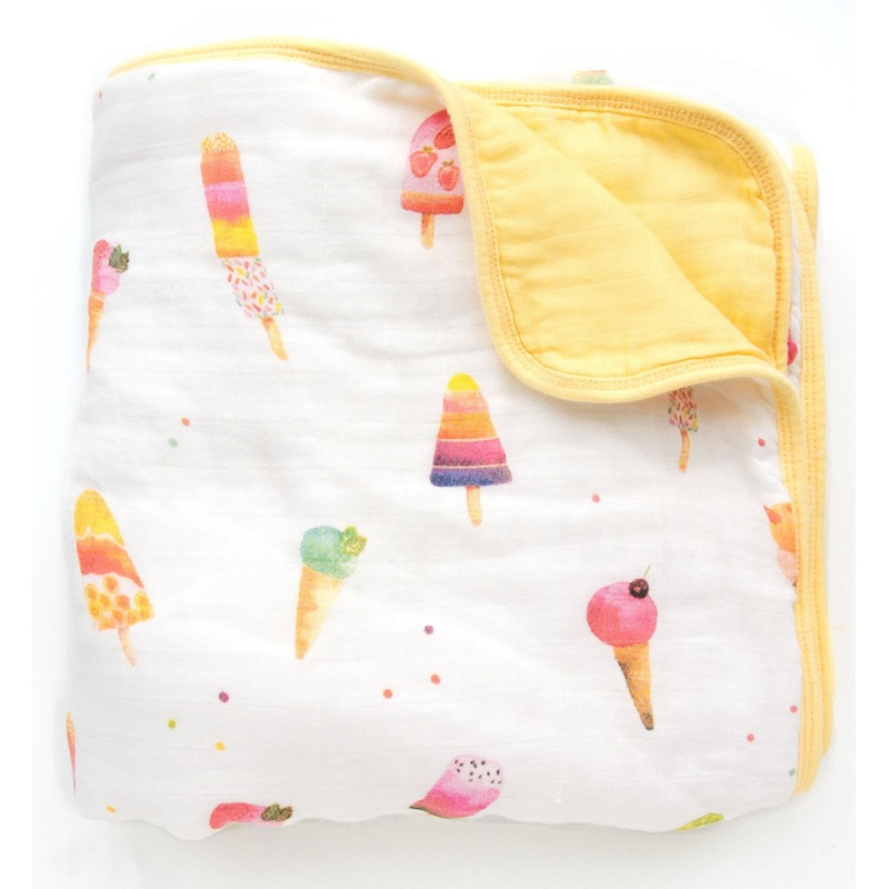 Loulou Lollipop Luxe Muslin Quilt - Ice Cream