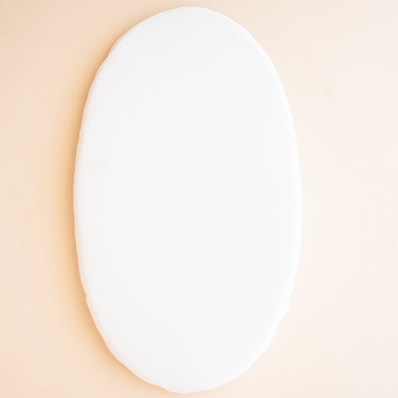 Oval Bassinet Sheet in Cloud