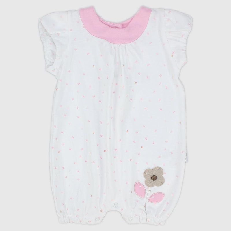 Pinkish Short-Sleeved Romper