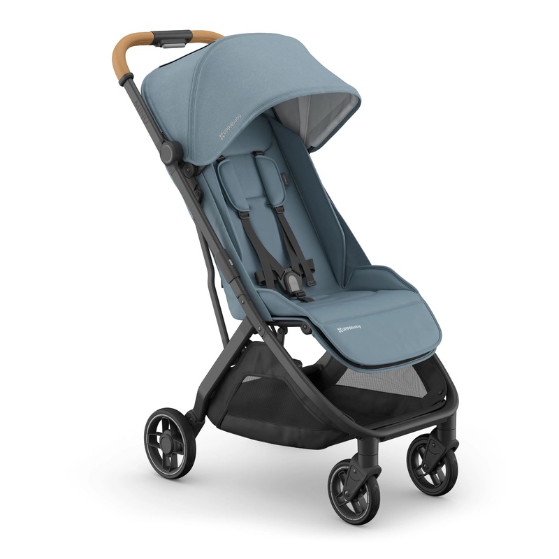 UPPAbaby Minu V3 Stroller - Dillan (Stone Blue/Carbon Frame/Sand Leather) *Ships Mid-April*
