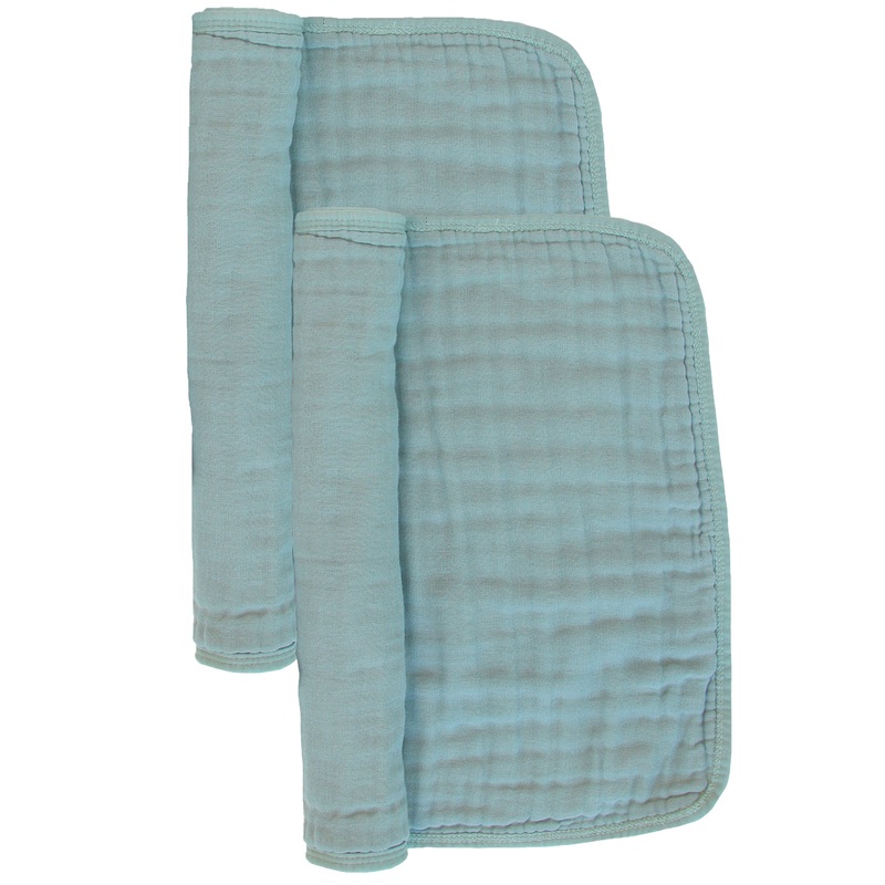 Cloud Muslin Burp Cloth 2 Pack - Steel
