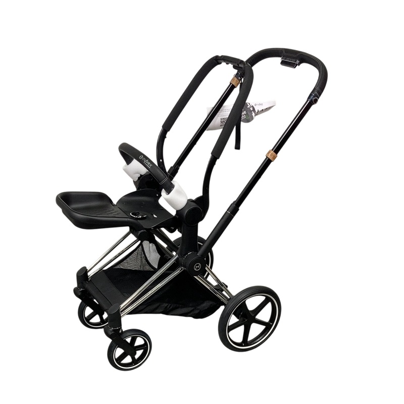 Cybex PRIAM Stroller Frame And Seat, 2022, Chrome/Black