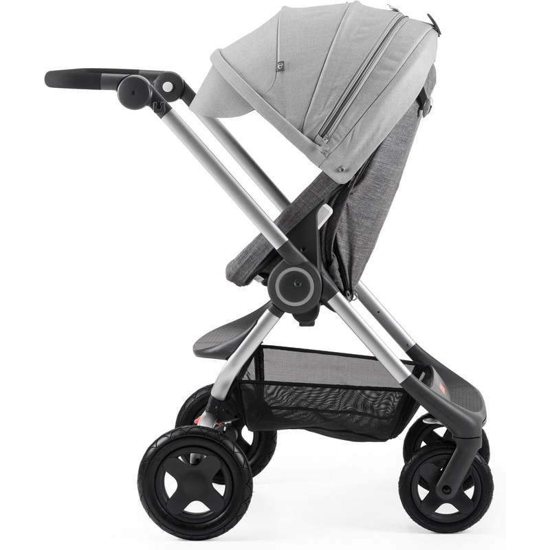 Stokke Scoot Complete Stroller - Black Melange/Grey Melange