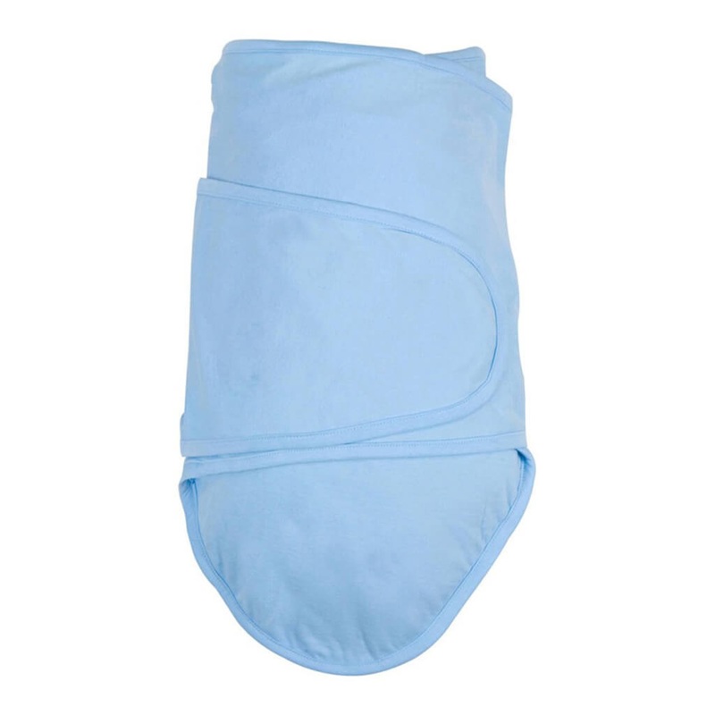 Swaddle Wrap Blanket Solid Blue