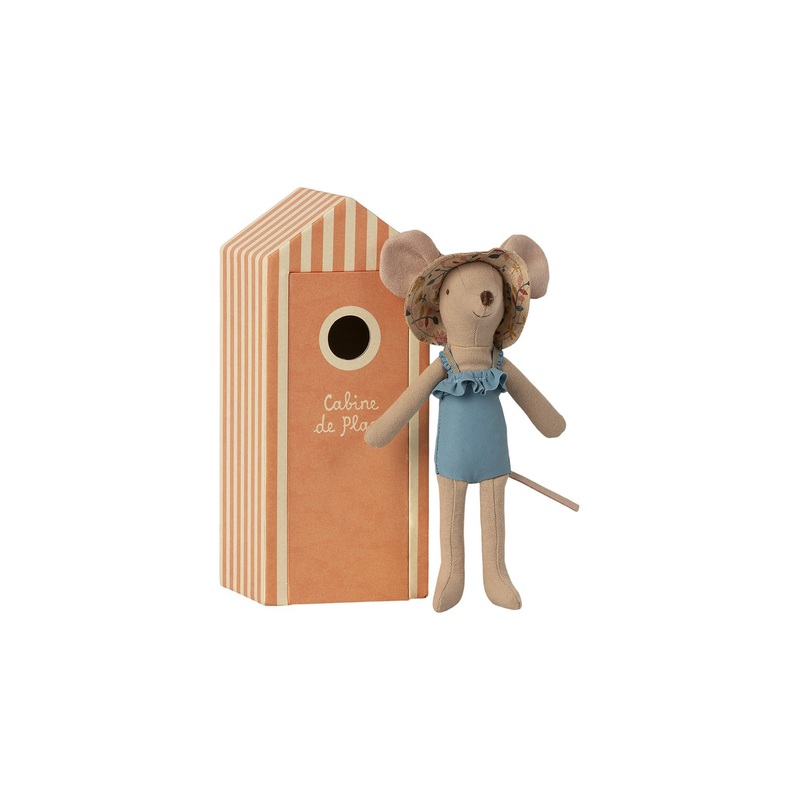 Maileg Beach Mice - Mum In Cabin De Plage