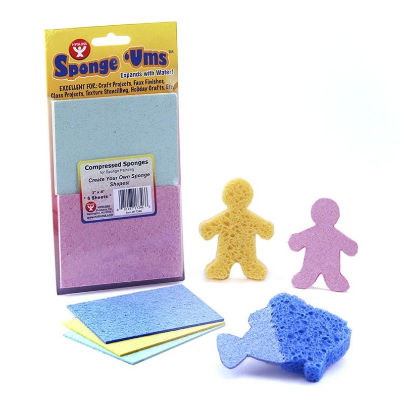 Sponge 'Ums Compressed Sponges (3" x 4" Sheets)