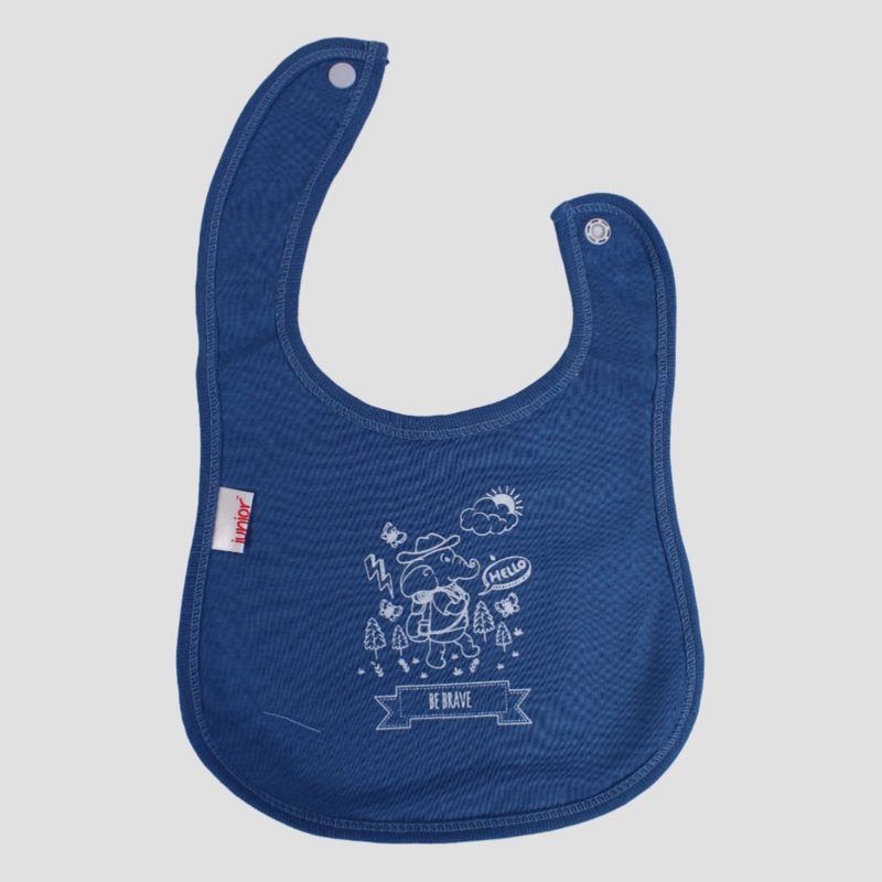 BABY Boys Bib  Be Brave in Blue