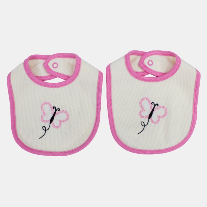 Baby Girls Cotton Bib  Pack of 2