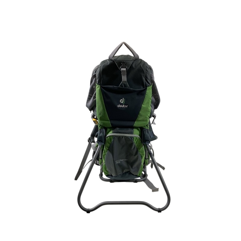 Deuter Kid Comfort Air Hiking Backpack, Granite/Emerald