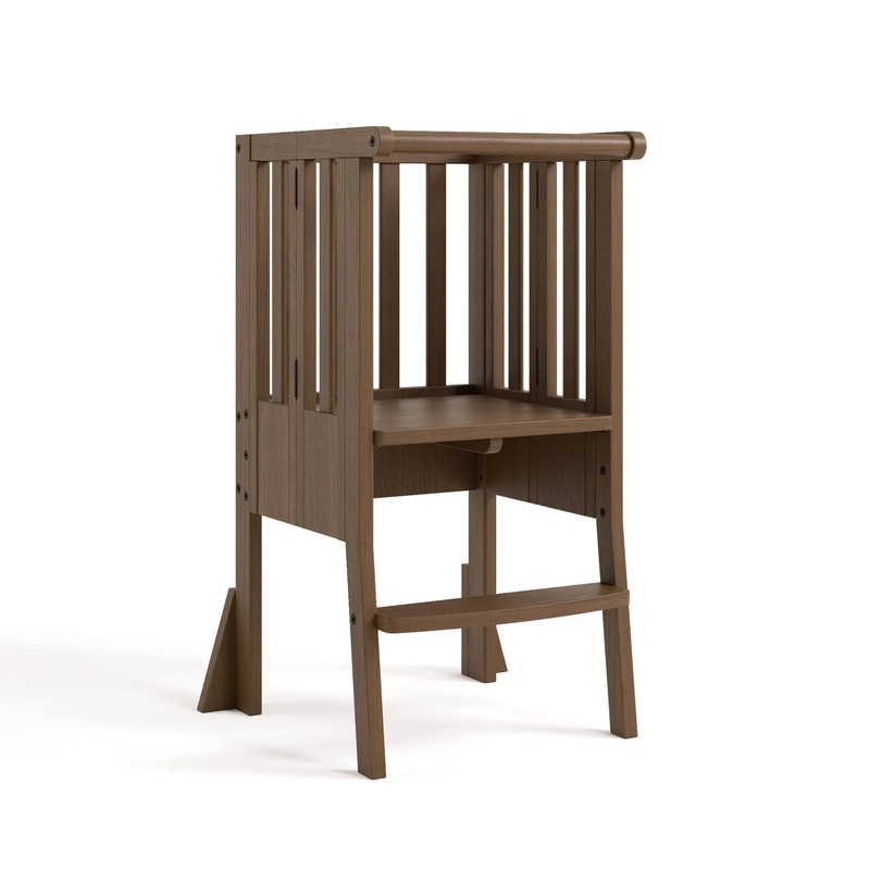 Foldable Toddler Step Stool - Hazelnut