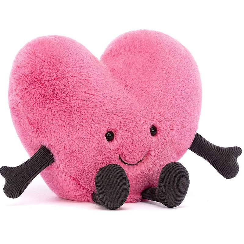 Jellycat Amuseable Pink Heart Large, 7"