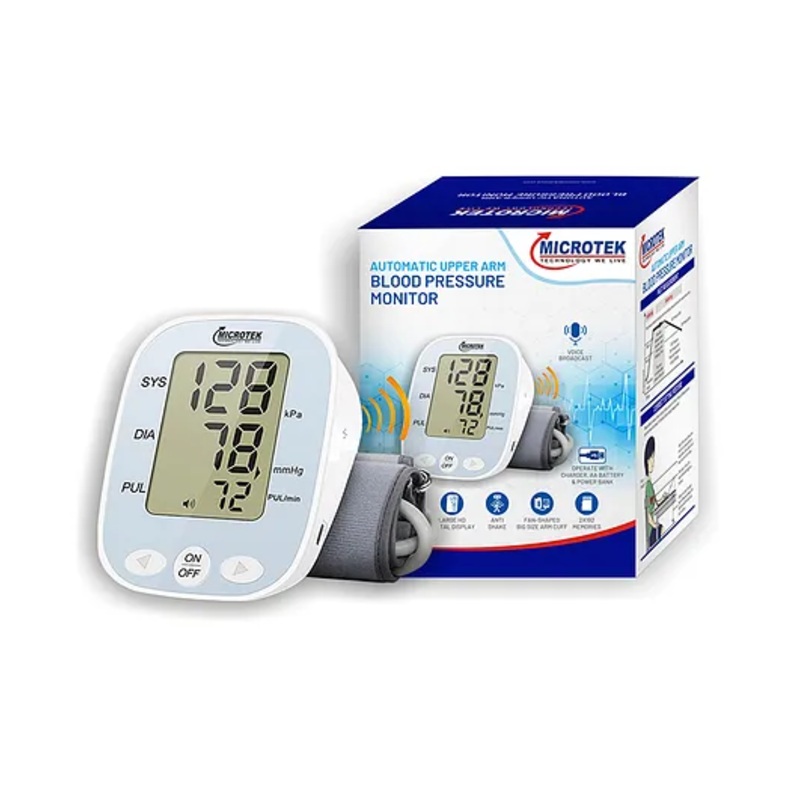 Microtek KF-65A Upper Arm Blood Pressure Monitor - White