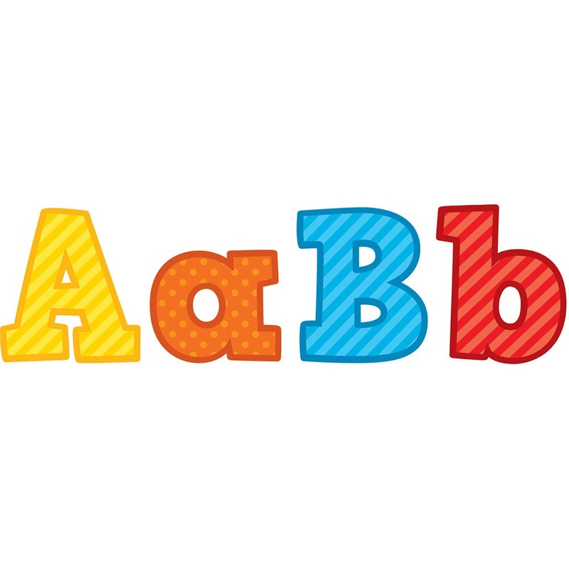 Playful Patterns Bold Block 4" Letters Combo Pack