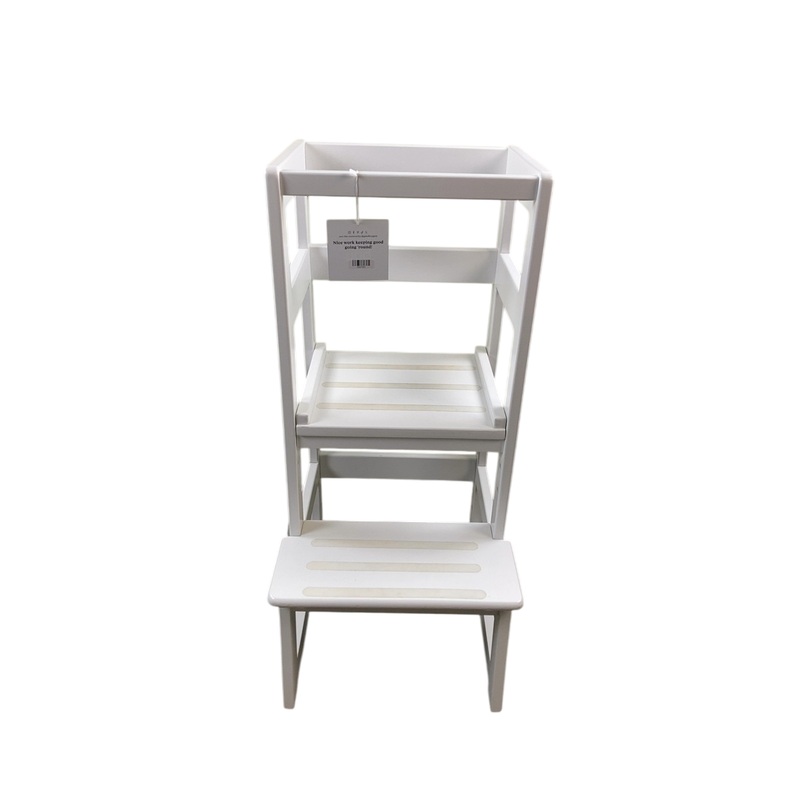 SDADI Kids Kitchen Stool, White