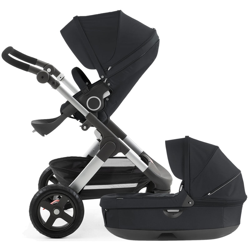 Stokke Trailz Stroller & Carrycot - Black