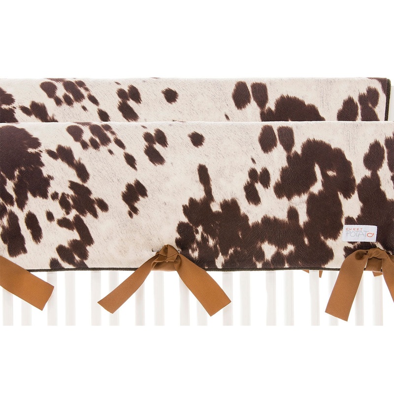Sweet Potato Urban Cowboy Convertible Crib Rail Protector - Short Set