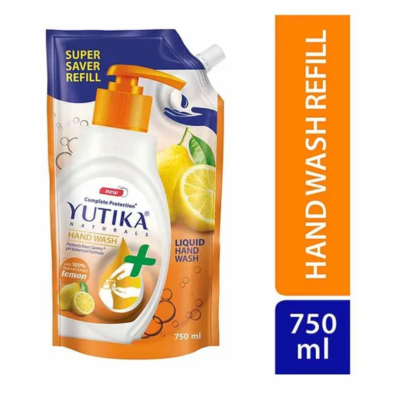 Yuthika Lemon Hand Wash Refill Pack - 750ml