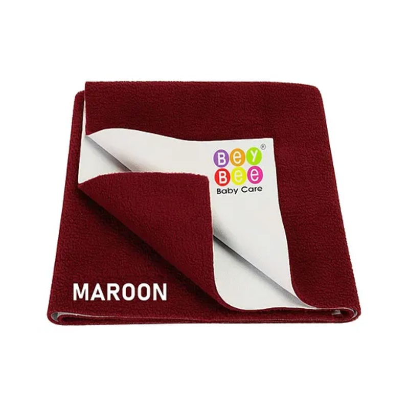 BeyBee Cotton Baby Bed Protecting Mat Extra Large - Maroon
