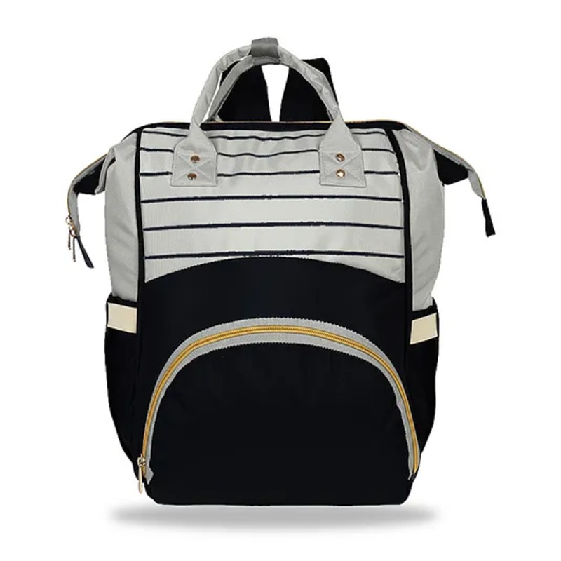 Chinmay Kids Baby Diaper Backpack for New Born - Navy Blue & Grey