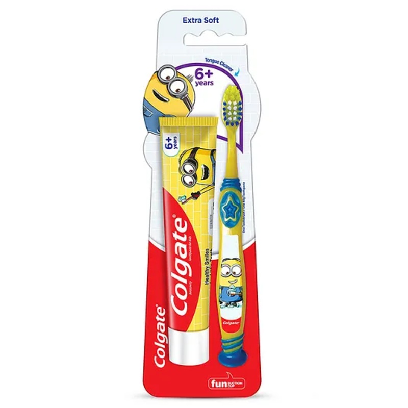 Colgate Kids Minion Extra Soft Toothbrush and Toothpaste - 40 g