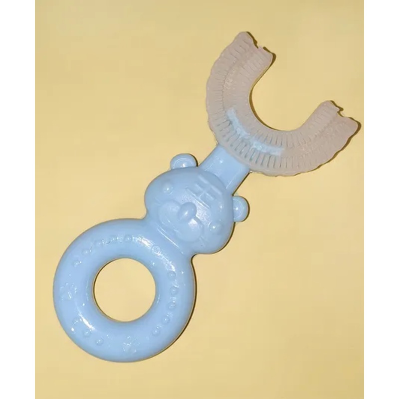 Kritiu Baby Silicone U Shape Toothbrush - Blue