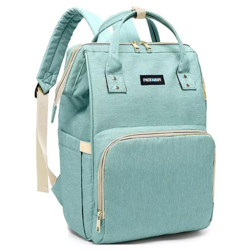 PACKNBUY Baby Diaper Bag Classic Backpack Style for Travel and Storage - Green